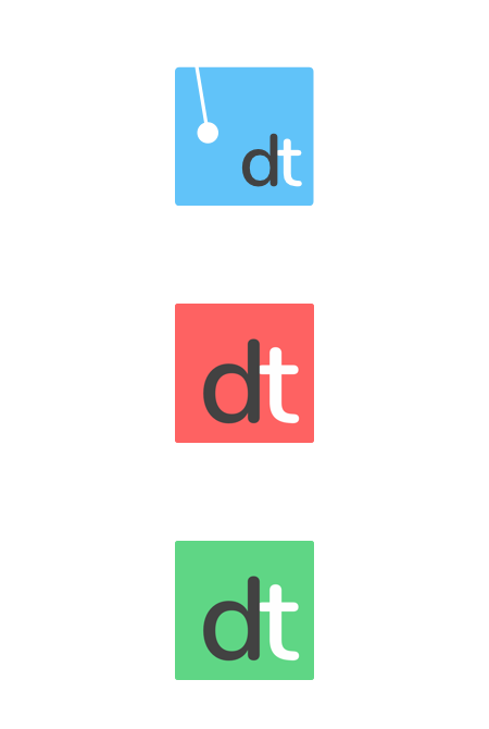 DEEP TIME logo sketches