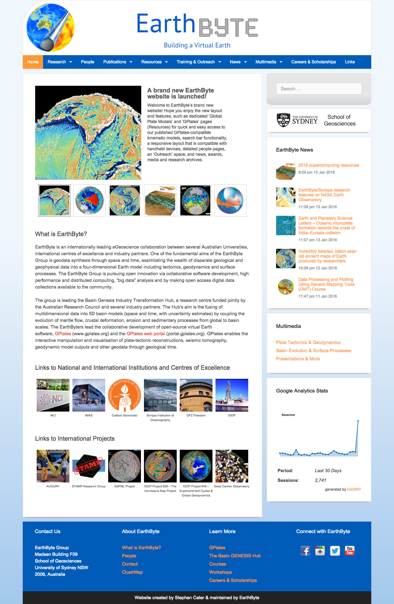 EarthByte Home page
