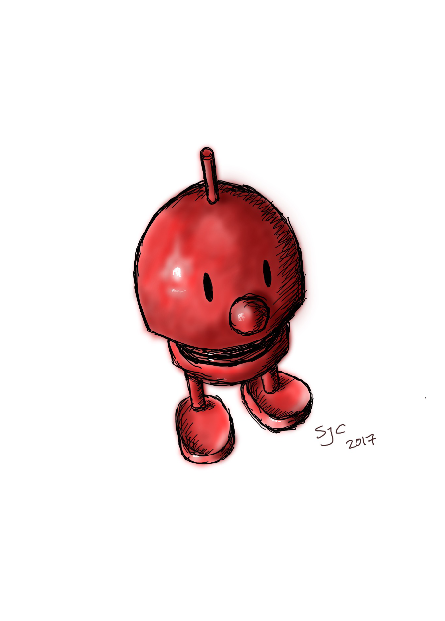 Theis the Hoptimist, from Denmark - Digital sketch
