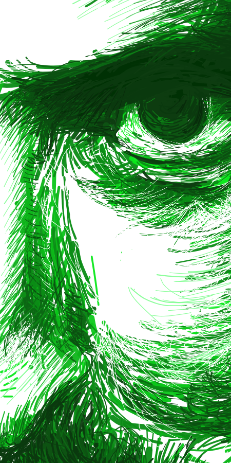 Close up image of Nathan's left eye