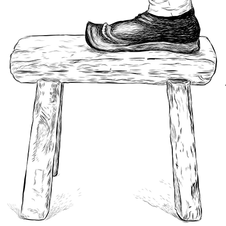 Close up image of the stool