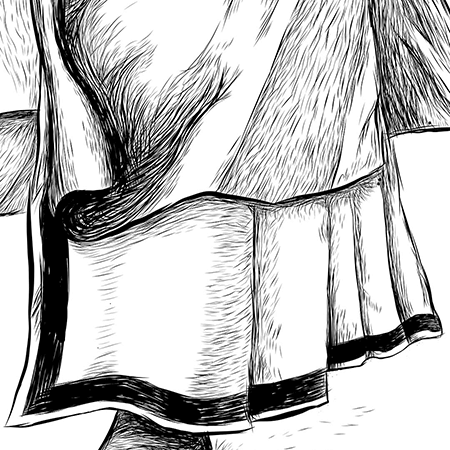 Close up image of clothing