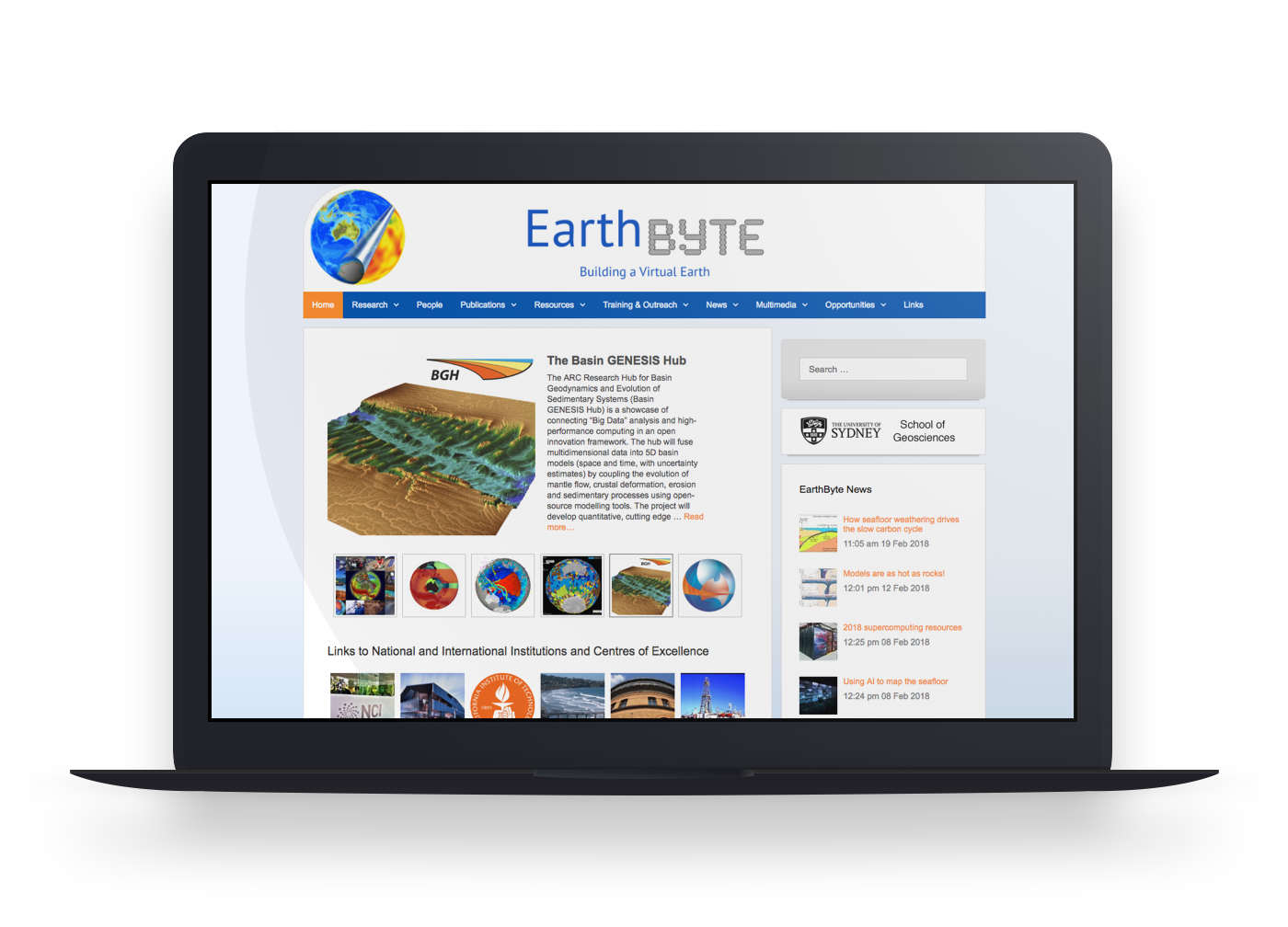 EarthByte - website teaser